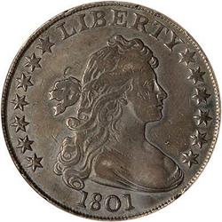 1801 Draped Bust Dollar ANACS VF20 B-4