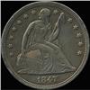 Image 1 : 1847 Liberty Seated Dollar RAW