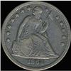 Image 1 : 1864 Liberty Seated Dollar RAW