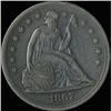 Image 1 : 1867 Liberty Seated Dollar RAW