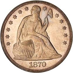 1870-CC Liberty Seated Dollar NGC MS64