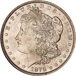 1878 Morgan Dollar. NGC MS65