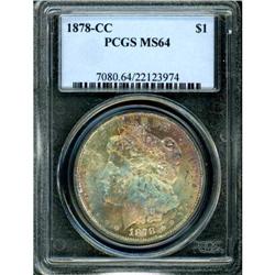 1878-CC Morgan Dollar PCGS MS64