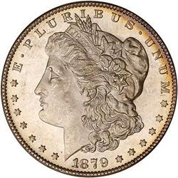 1879-S Morgan Dollar. Reverse of 1879 NGC MS65*