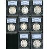 Image 1 : Lot of Eight 1885-O Morgan Dollars PCGS MS64