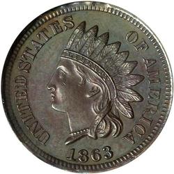 1863 Pattern 2C. J-312 PCGS PF63 BR