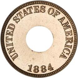 1884 Pattern Cent. Nickel, plain edge PCGS PR66 J-1721