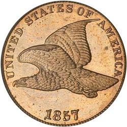 1857 Flying Eagle Cent PCGS PR64