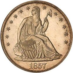 1857 Liberty Seated Half Dollar NGC PF63