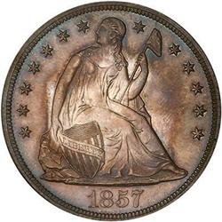 1857 Liberty Seated Dollar PCGS PR64