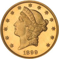 1899 $20 Liberty PCGS PR65 Cameo