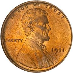 1911 Lincoln Cent NGC PF64 RD