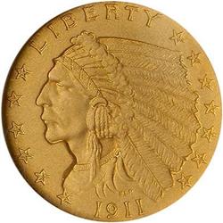 1911 $2.50 Indian NGC PF66