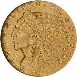 1911 $5 Indian NGC PF65