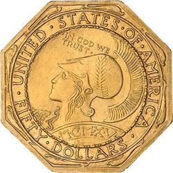1915-S Panama-Pacific Gold $50 Octagonal NGC MS63