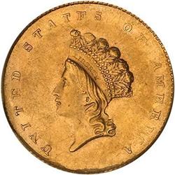 1855 $1 Gold Indian PCGS MS63
