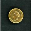 Image 1 : 1855 $1 Gold Indian RAW Details of AU Net G4