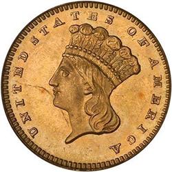 1880 $1 Gold Indian PCGS MS67