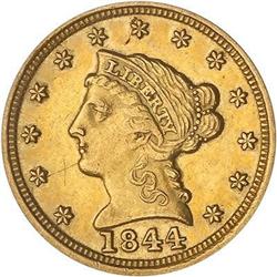 1844-D $2.50 Liberty PCGS AU53