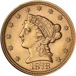 1878 $2.50 Liberty NGC MS64