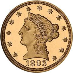 1893 $2.50 Liberty NGC PF66 Ultra Cameo