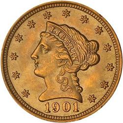 1901 $2.50 Liberty PCGS MS64