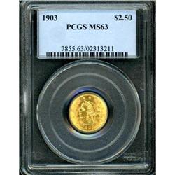 1903 $2.50 Liberty PCGS MS63