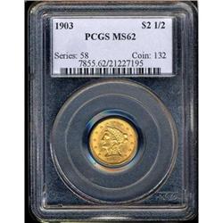 1903 $2.50 Liberty PCGS MS62