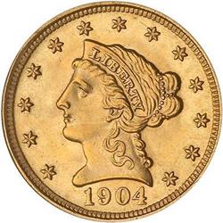 1904 $2.50 Liberty PCGS MS63