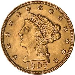 1907 $2.50 Liberty PCGS MS65