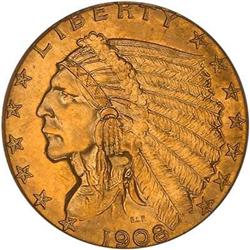 1908 $2.50 Indian PCGS MS63