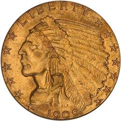 1909 $2.50 Indian PCGS MS63