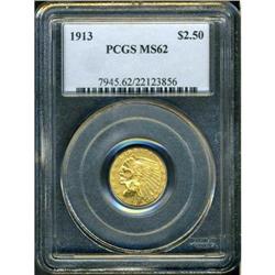 1913 $2.50 Indian PCGS MS62