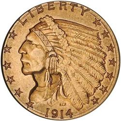 1914-D $2.50 MS61 (Numistrust MS63)