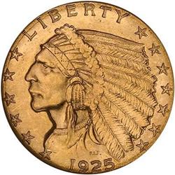 1925-D $2.50 Indian NGC MS64