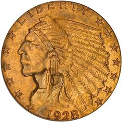 1928 $2.50 Indian PCGS MS63
