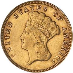 1856 $3 Gold PCGS XF45