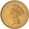 Image 1 : 1859 $3 Gold RAW Details of AU58 Net AU50