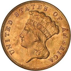 1878 $3 Gold PCGS MS64