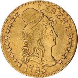 1795 $5 Capped Bust. Small eagle RAW VF