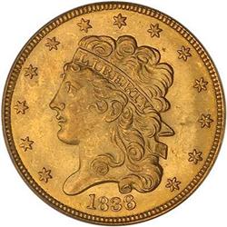 1836 $5 Classic Head PCGS MS63
