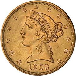 1903-S $5 Liberty PCGS MS65