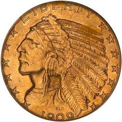 1909-D $5 Indian PCGS MS65