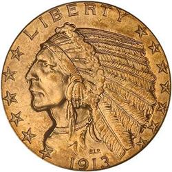 1913 $5 Indian PCGS MS62