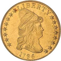 1796 $10 Capped Bust PCGS AU50