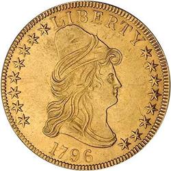 1796 $10 Capped Bust RAW AU50