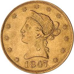 1847-O $10 Liberty PCGS AU55