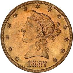 1887-S $10 Liberty PCGS MS63