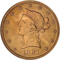1901 $10 Liberty NGC MS66