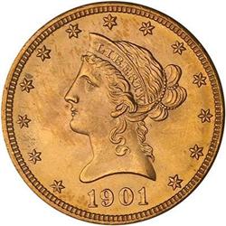 1901 $10 Liberty PCGS MS65